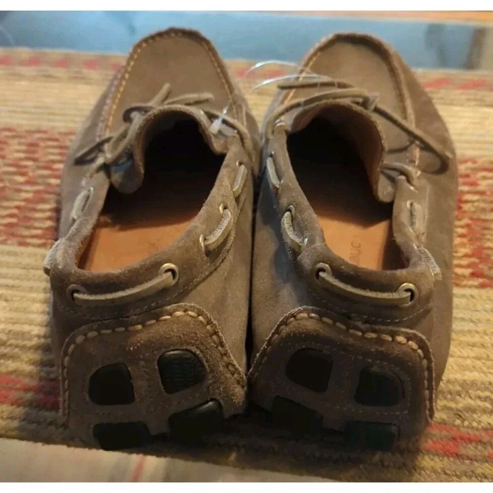 Men's Banana Republic Grey‎ Gray Suede Leather Driving Moccasins Loafers Size 9M